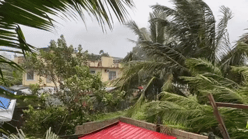 Strong Winds and Heavy Rain Batter the Philippines as Typhoon Vamco Approaches