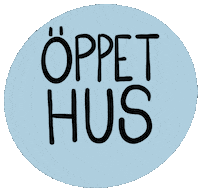 Kulturofritid open house openhouse öppethus öppet hus Sticker