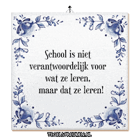 School Humor Sticker by Tegelspreuken.nl