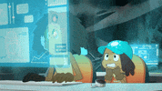 Scared Manga GIF by Droners