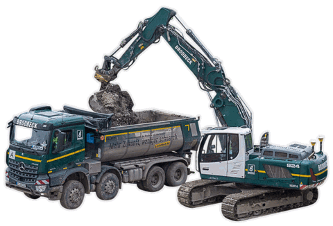g-brodbeck giphyupload baustelle lkw bagger Sticker