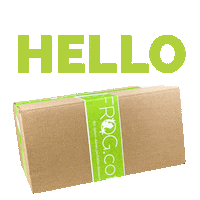 frogcoffee hello coffee delivery frog Sticker