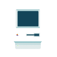computer Sticker by Yappa