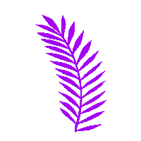 Neon Leaves Sticker