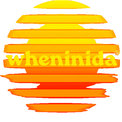 Vacation Sunset Sticker by wheninida®