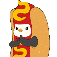 Penguin Partying Sticker by Pudgy Penguins