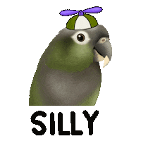 Quarky Birdy Sticker by zoopeez