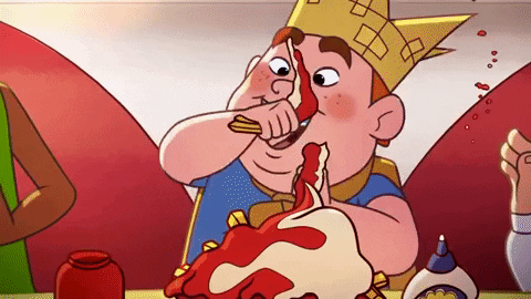 Hungry French Fries GIF by SYBO