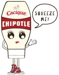 caciqueusa mexican food crema chipotle cacique Sticker