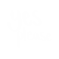 Yes Please Colorfully Sticker