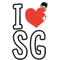 National Day Love Sticker by Ang Ku Kueh Girl and Friends