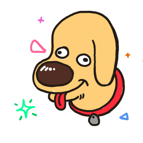 Dogwithacomputer dog puppy silly cute dog Sticker