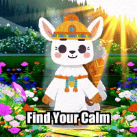 Peace Meditation GIF by Llamaozi
