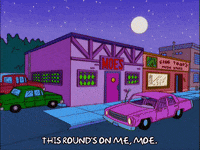 homer simpson drinking GIF