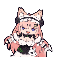 Girl Fox Sticker
