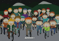 eric cartman bike GIF by South Park 