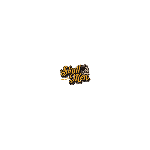 SkullMen giphyupload logo hair skull Sticker
