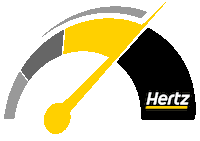 drive driving Sticker by Hertz Car Rental