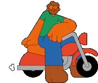 Illustration Loop Sticker by Dan Woodger