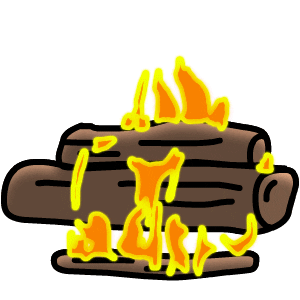 Yule Log Fire Sticker by Originals