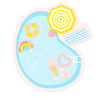 Floating Los Angeles Sticker by Math