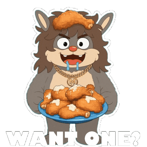 Hungry Fast Food Sticker