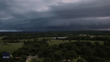 Timelapse Shows Thunderstorm Rolling Over Northern Arkansas