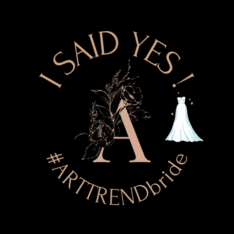 arttrendpl giphyattribution wedding dress i said yes GIF