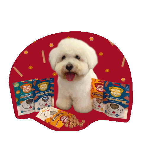 Happy Dog Food Sticker by Awesome Pawsome Treats