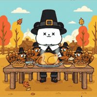 Pumpkin Pie Thanksgiving Dinner GIF by Kanpai Pandas