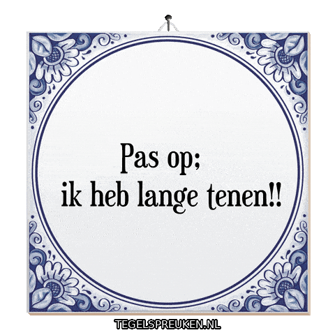 Humor Grapje Sticker by Tegelspreuken.nl