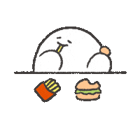 Hungry Fast Food Sticker