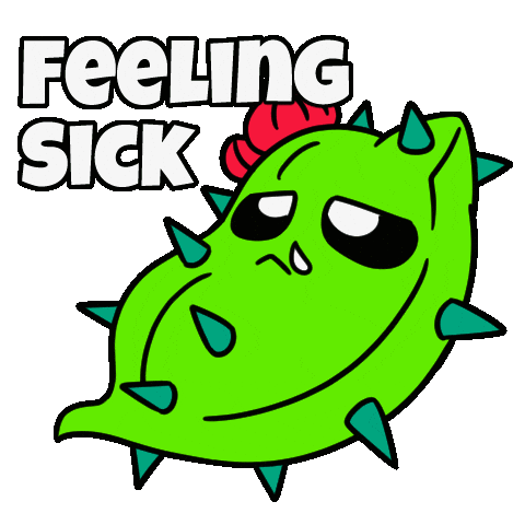 Sick Day Off Sticker by Christophers Genie