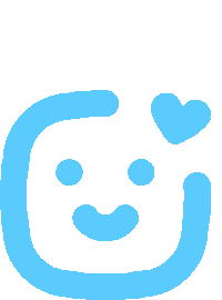 matadigital love heart blue hearts Sticker
