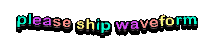 Pleaseshipwaveform Sticker by hamlet