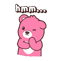 Confused Teddy Bear Sticker by BEARISH