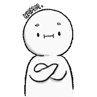 MihkamiArt thinking hmm humm mikami Sticker