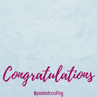 Congrats Congratulations GIF by Peaked Roofing