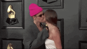 Justin Bieber Kiss GIF by Recording Academy / GRAMMYs