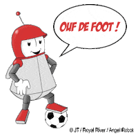 RoyalRiverMusik football sport robot angel Sticker