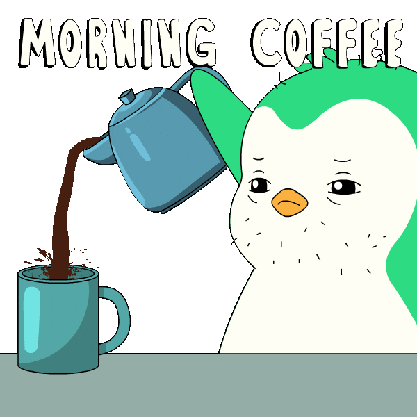 Tired Morning Sticker by Abster