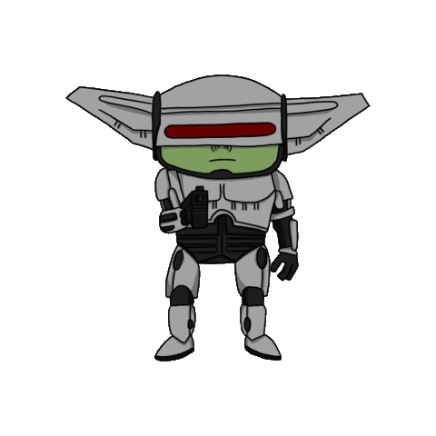 Robocop Yodi Sticker