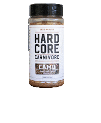 Camo Bbq Seasoning Sticker by Hardcore Carnivore
