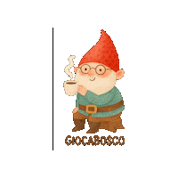 Giocabosco gnome gnomo caffè gnomi Sticker