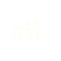 misspolkadot love heart word with Sticker