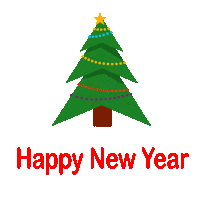 New Year Christmas Sticker