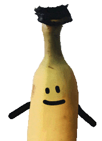 Toisie happy dancing banana Sticker