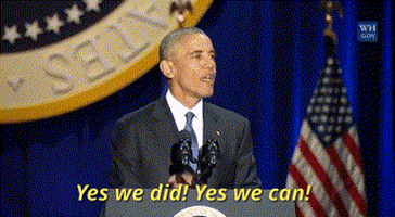 thank you obama GIF by The Standing O