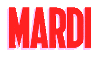 Mardi Sticker by Pete The Monkey