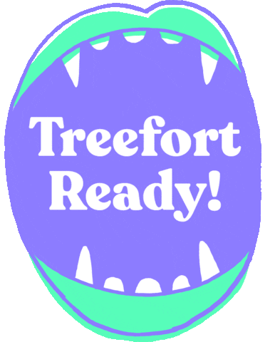 Mouth Chomp Sticker by Treefort Music Fest